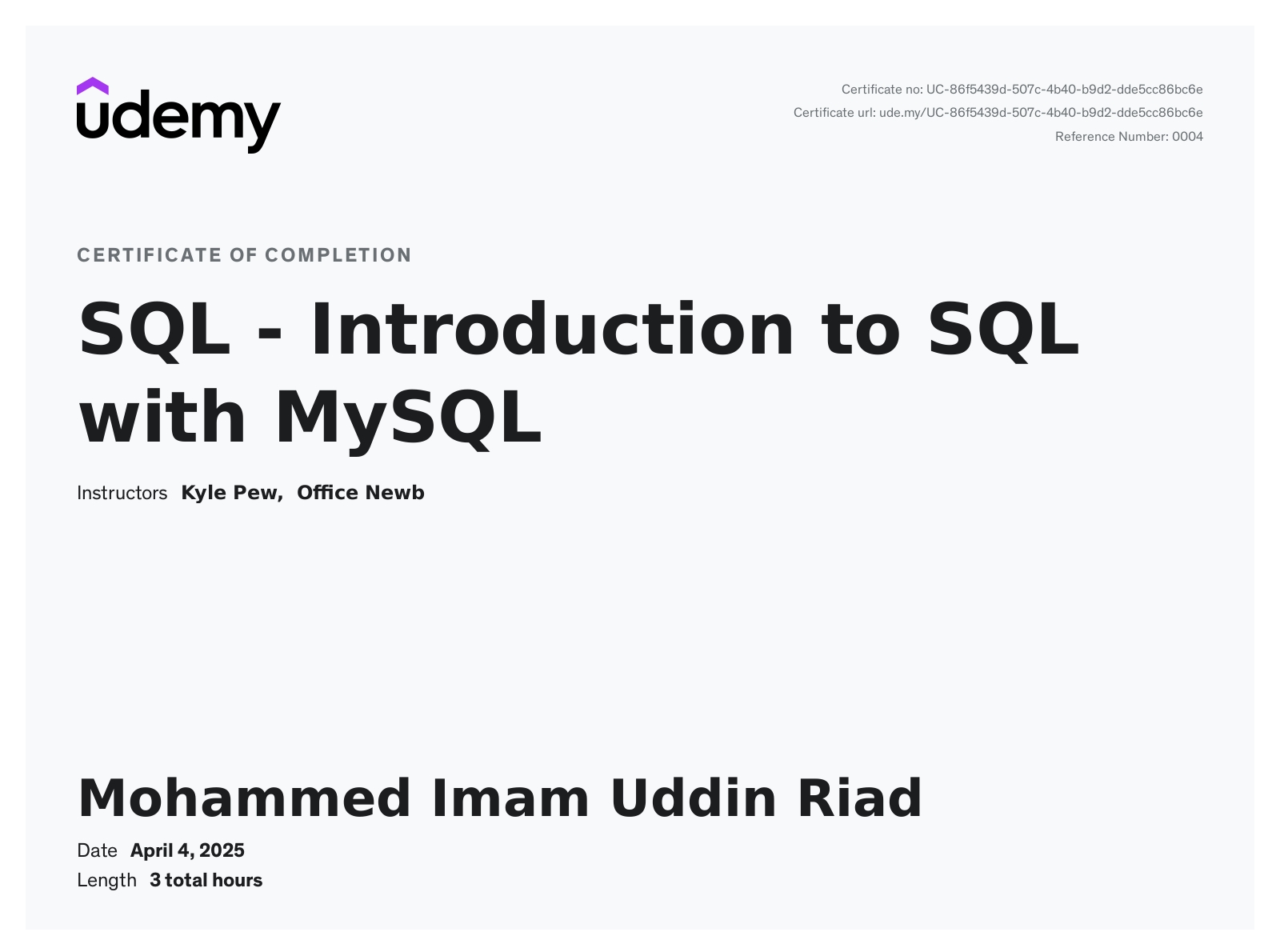 SQL Project